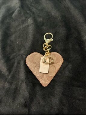 Handmade key/bag charm with Coach Hangtag